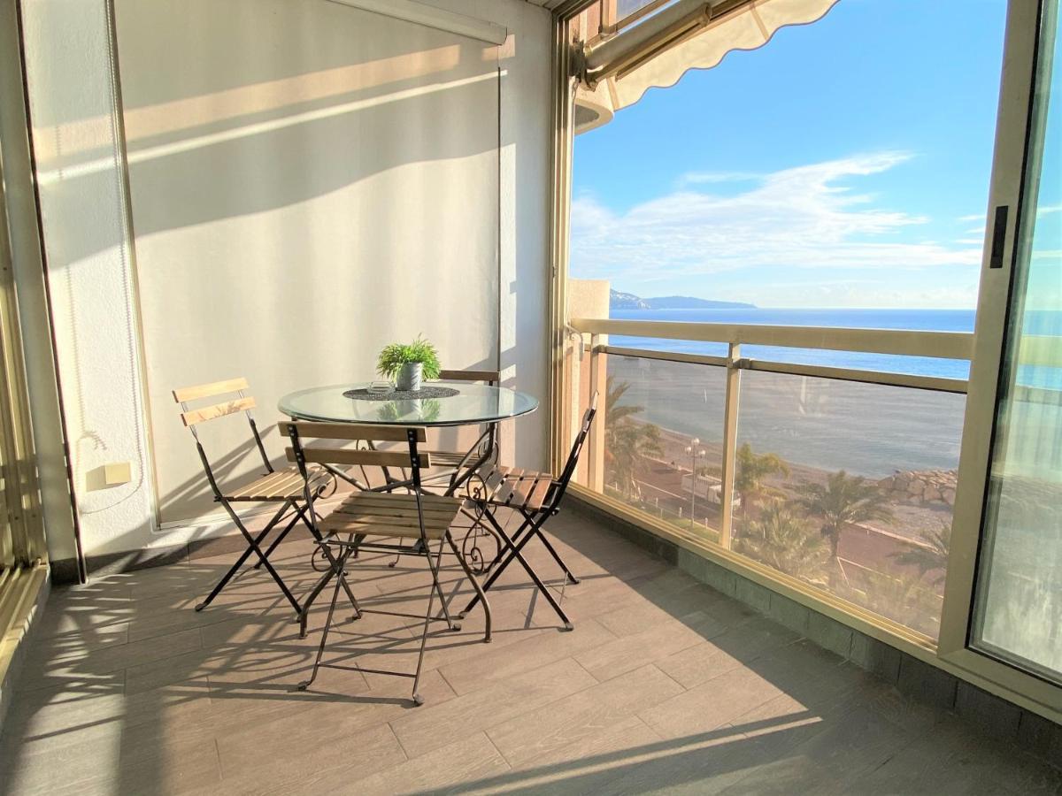 Sea Front - Panoramic Sea View Studio With Terrace Ницца Экстерьер фото