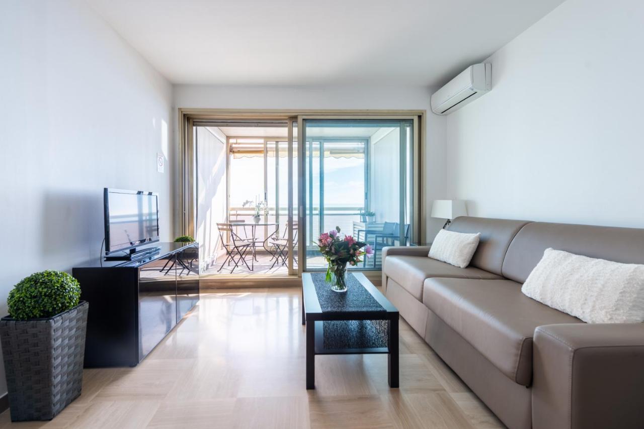 Sea Front - Panoramic Sea View Studio With Terrace Ницца Экстерьер фото
