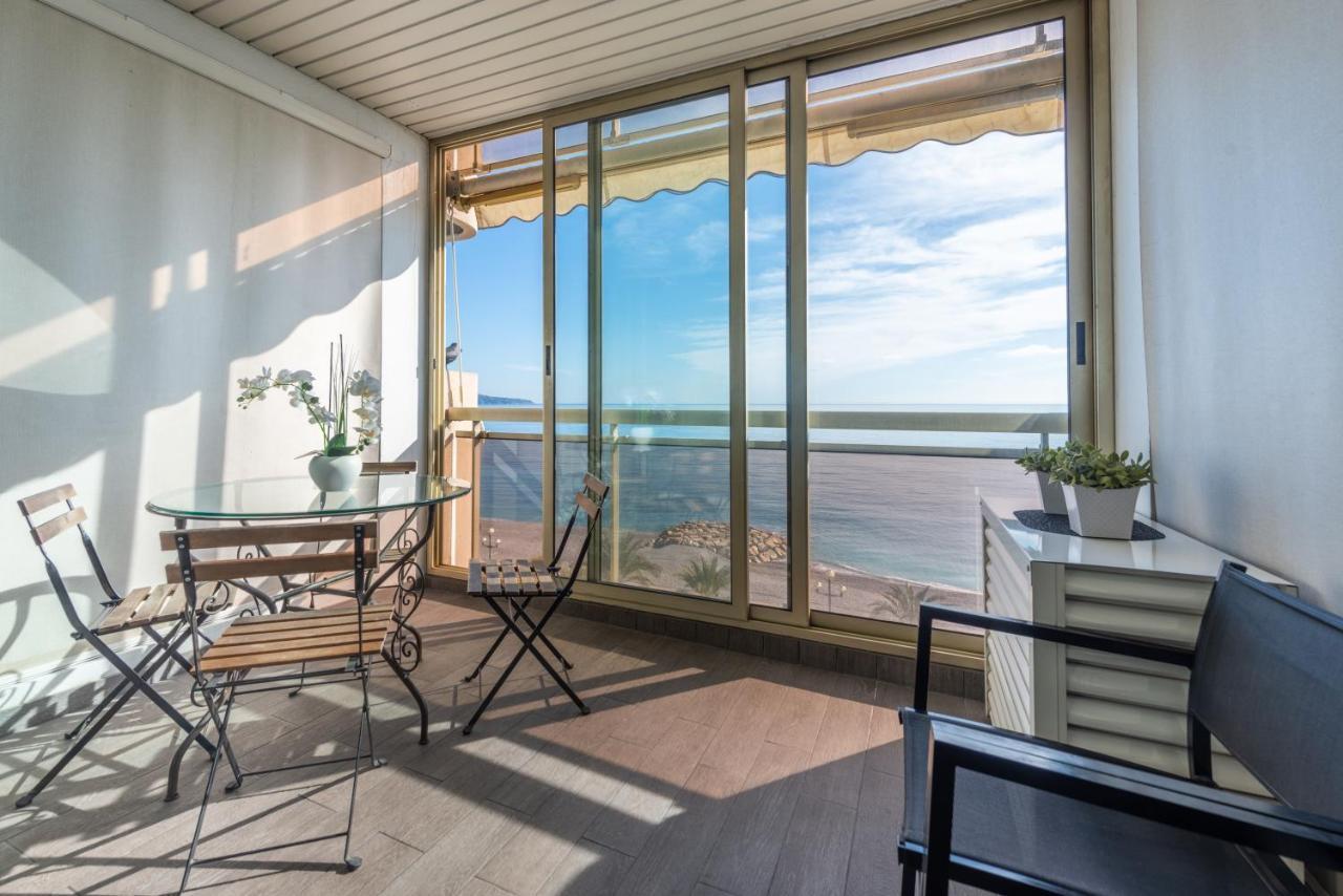 Sea Front - Panoramic Sea View Studio With Terrace Ницца Экстерьер фото